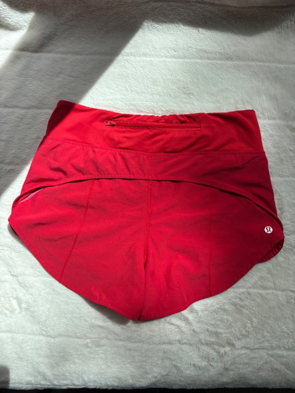 lululemon athletica Women's Red Athletic Running Shorts
